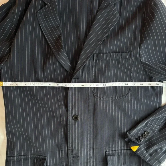 Rugby Ralph Lauren Navy Pinstripe Blazer - Picture 4 of 8